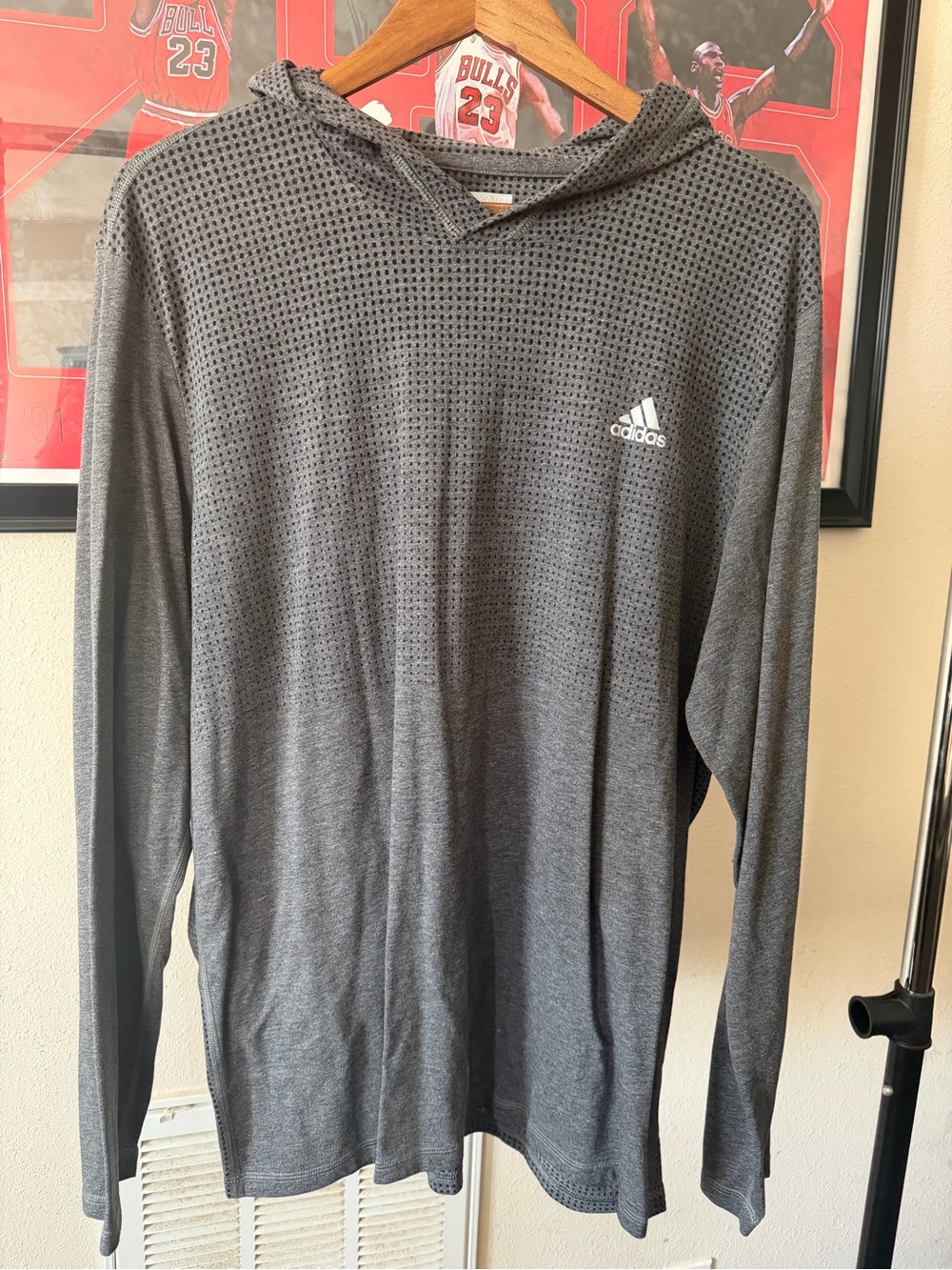 adidas Men’s Aeroknit Hooded Long-Sleeve Shirt